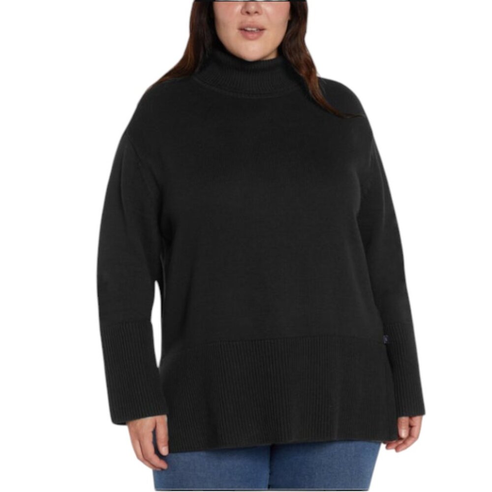 NEW GAP Cotton Turtleneck Sweater | Black